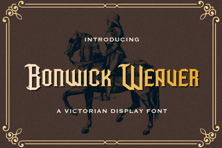 Free Bonwick Weaver Victorian Display Font