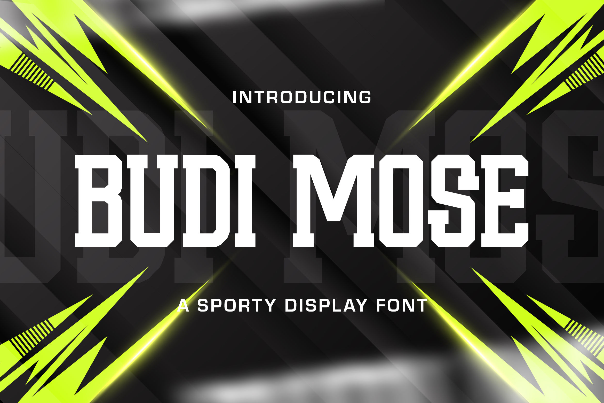 Free Budi Mose Sporty Display Font