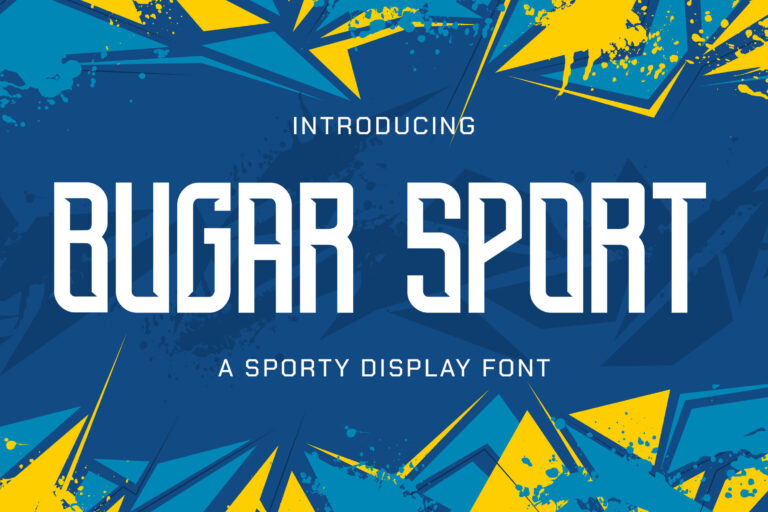 Free Bugar Sport Sporty Display Font