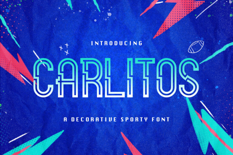 Free Carlitos Font Sporty Display