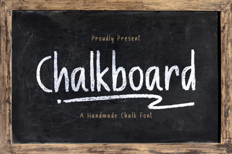 Free Chalk Board A Handmade Chalk Font