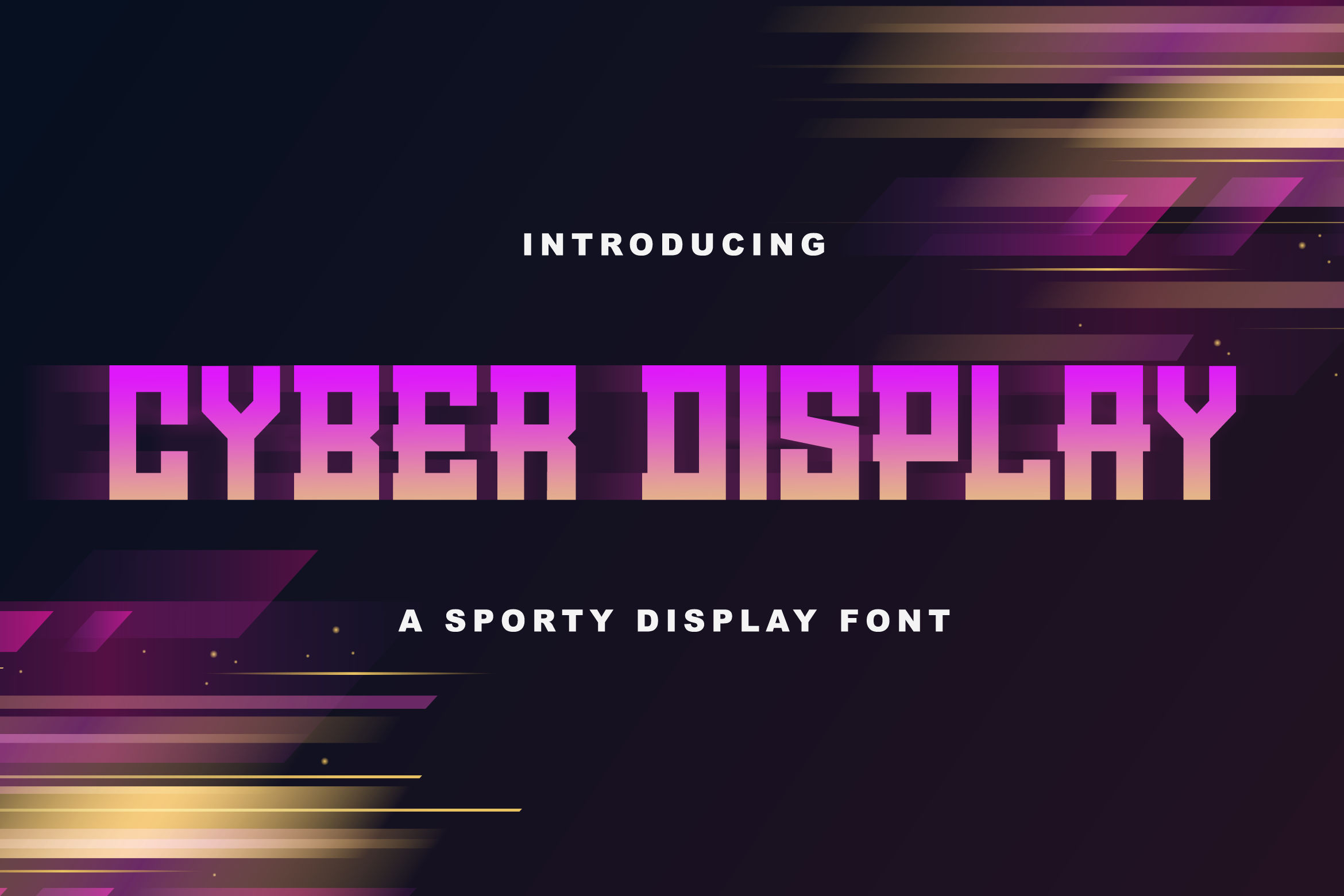 Free Cyber Display Modern Sporty Font