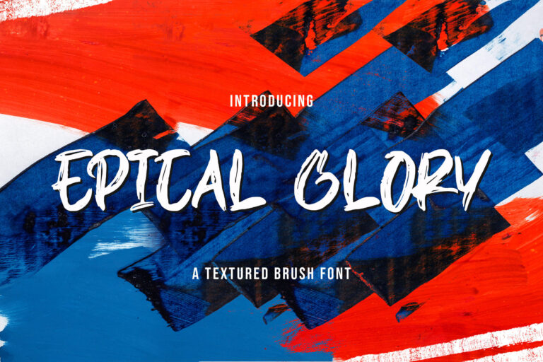 Free Epical Glory Textured Brush Font