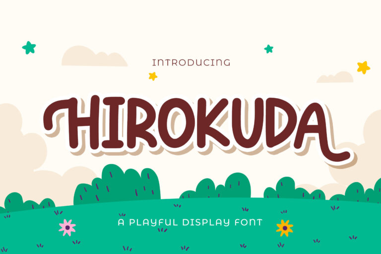 Free Hirokuda Playful Display Font