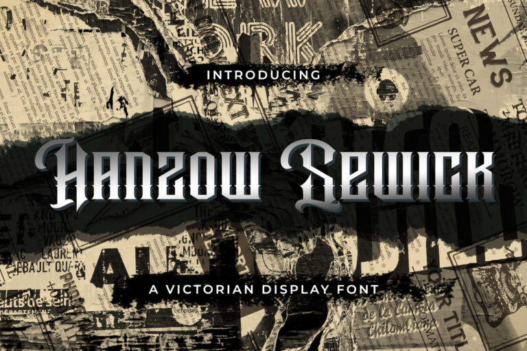 Free Hanzow Sewick Victorian Display Font