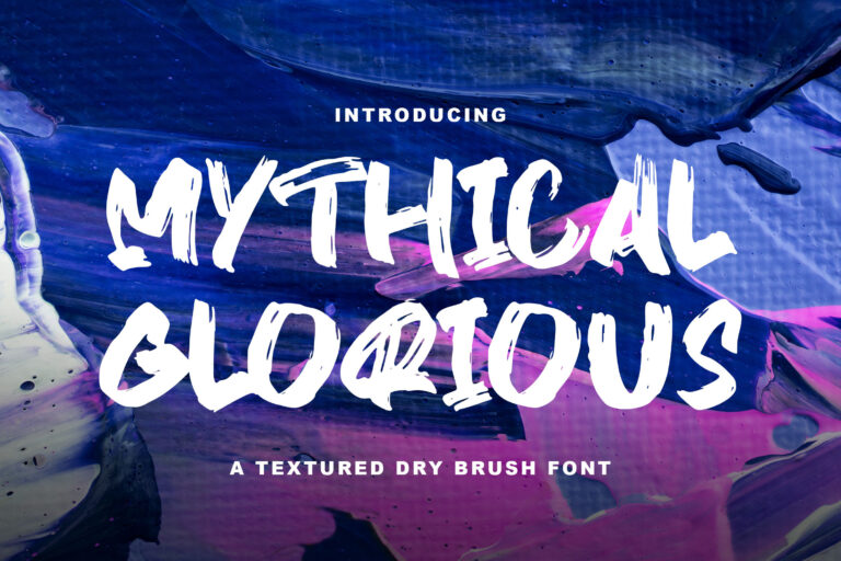 Free Mythical Glory HandBrush Font