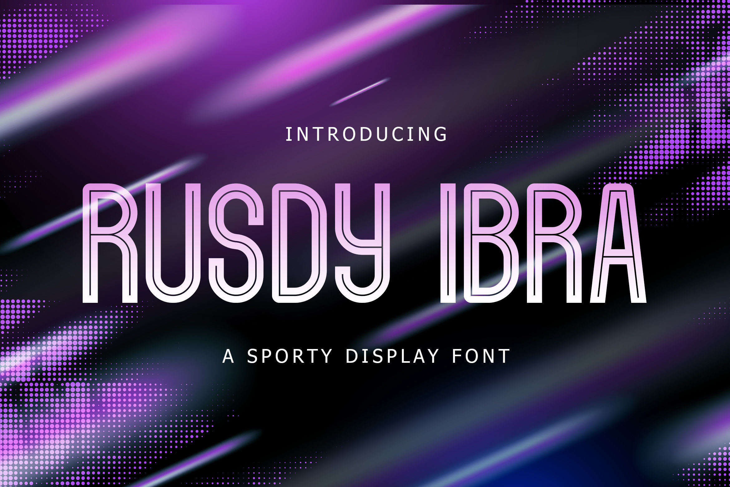Free Rusdy Ibra Sporty Display Font