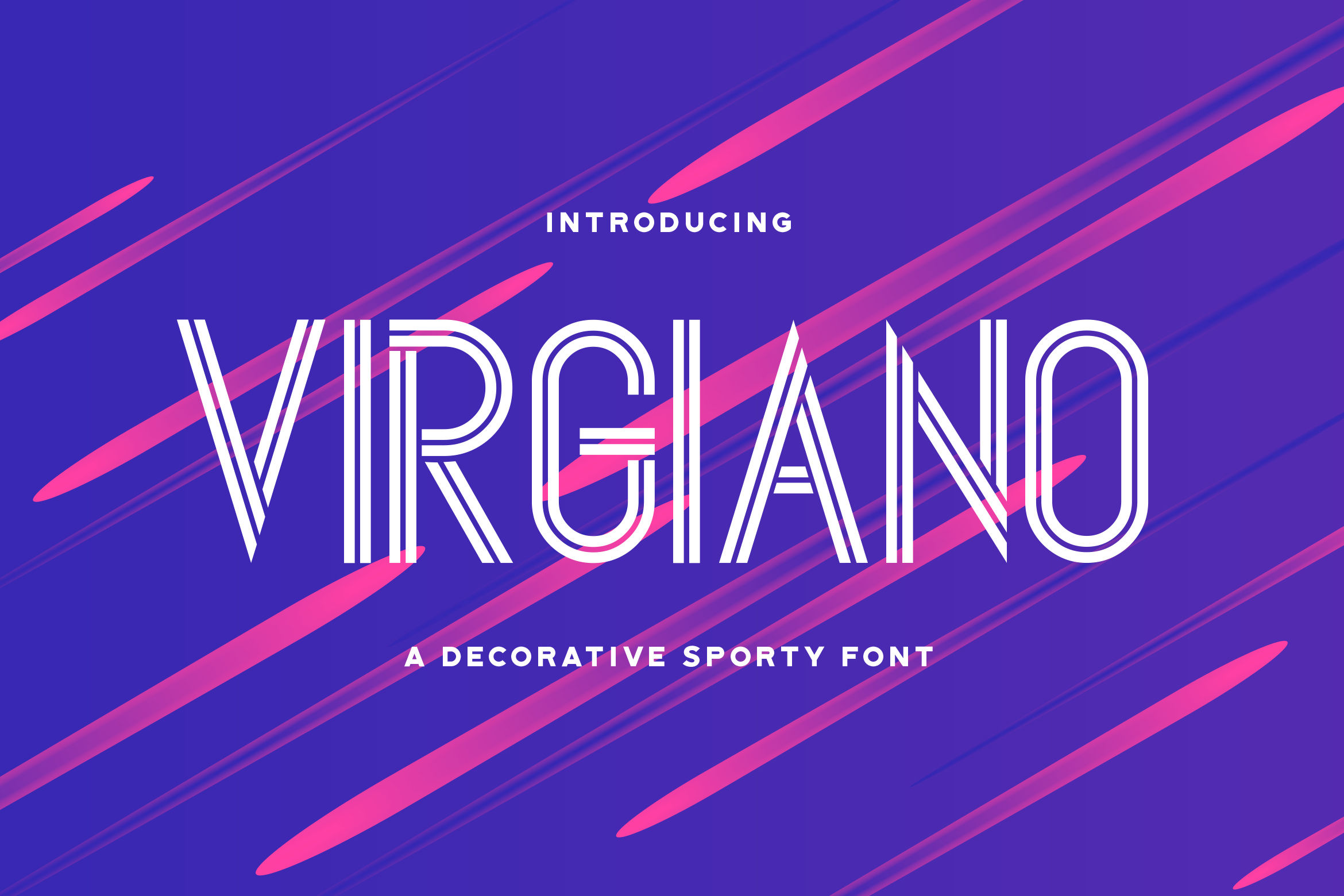 Free Virgiano Decorative Sporty Font