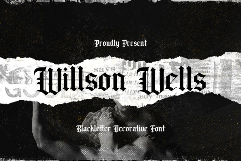 Free Wilson Wells Blackletter Font