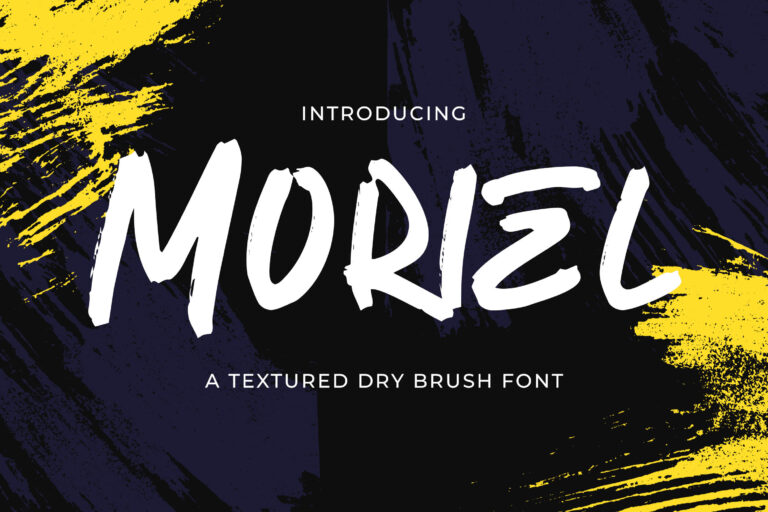 Moriel Textured Brush Font