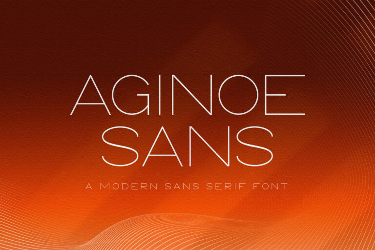 Free Aginoe Modern Sans Serif Font