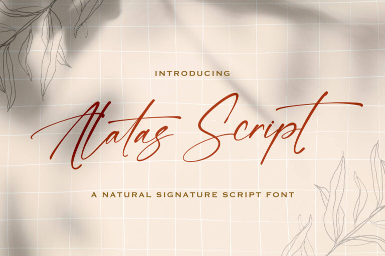 Free Alatas Script Signature Script Font