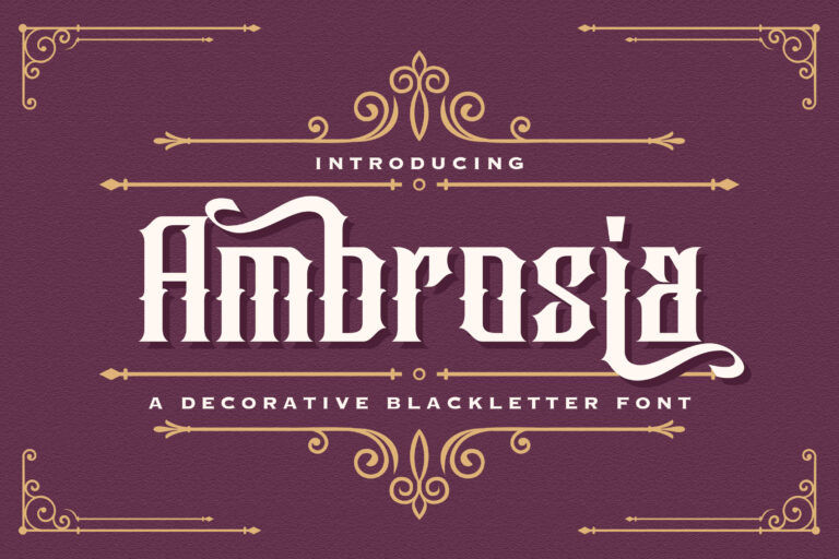 Free Ambrosia Blackletter Font