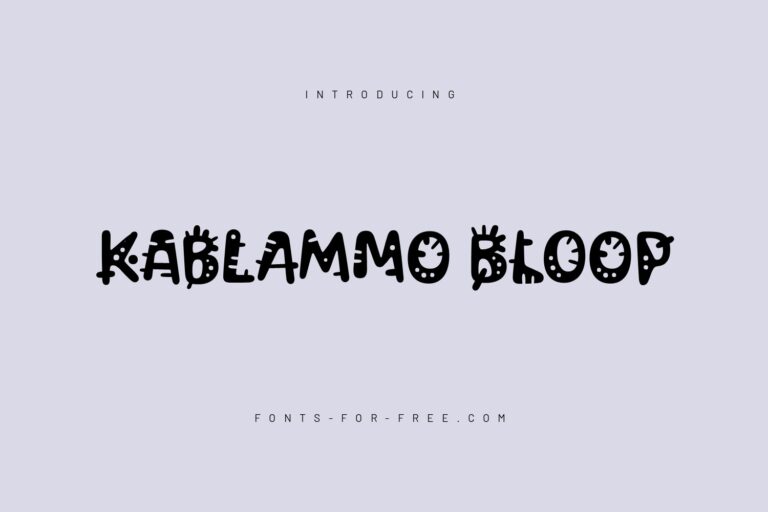 Free Kablammo Font