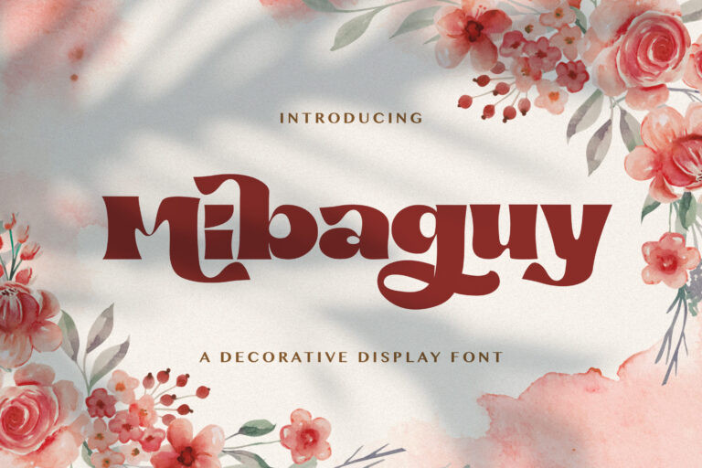 Free Mibaguy Decorative Display Font