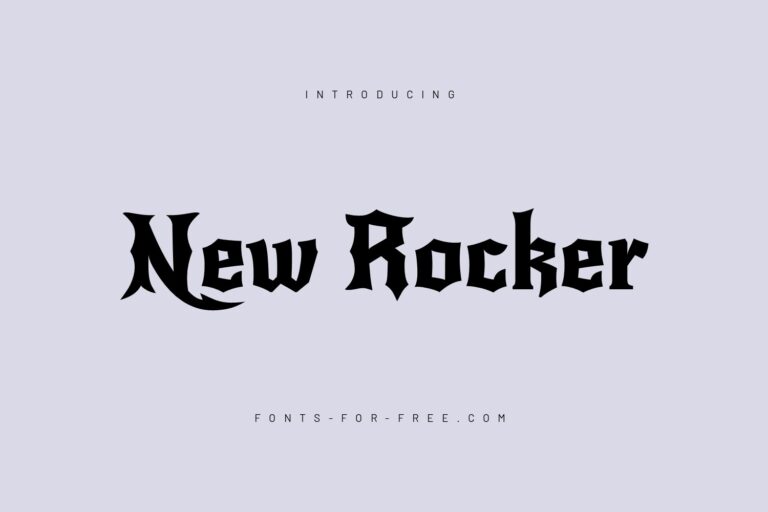 Free New Rocker Font