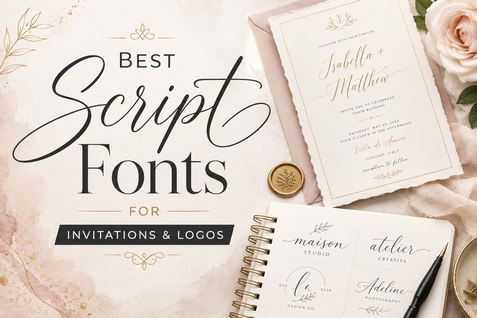 Best script fonts for invitations and logos