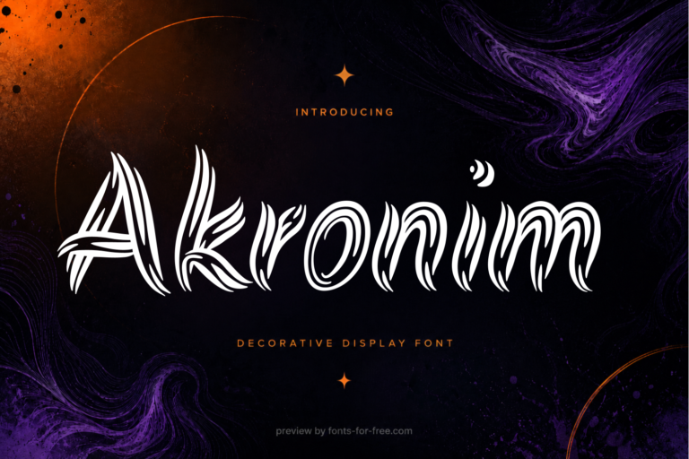 Free Akronim Font