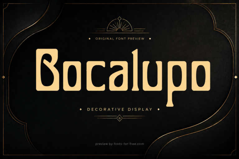 Free Bocalupo Font