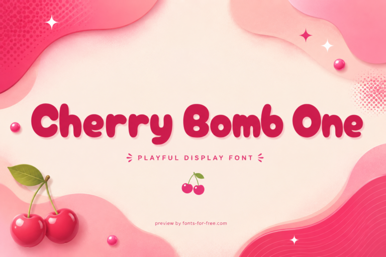 Free Cherry Bomb One Font