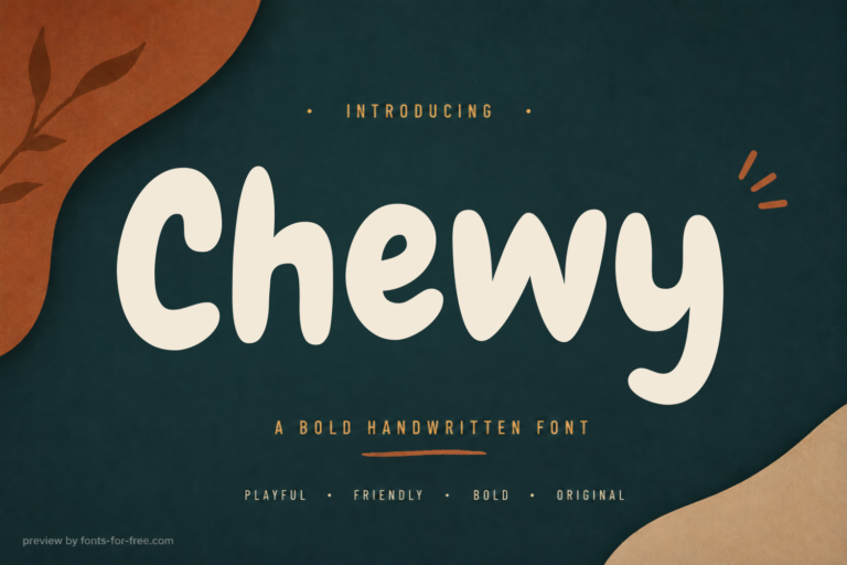 Free Chewy Font