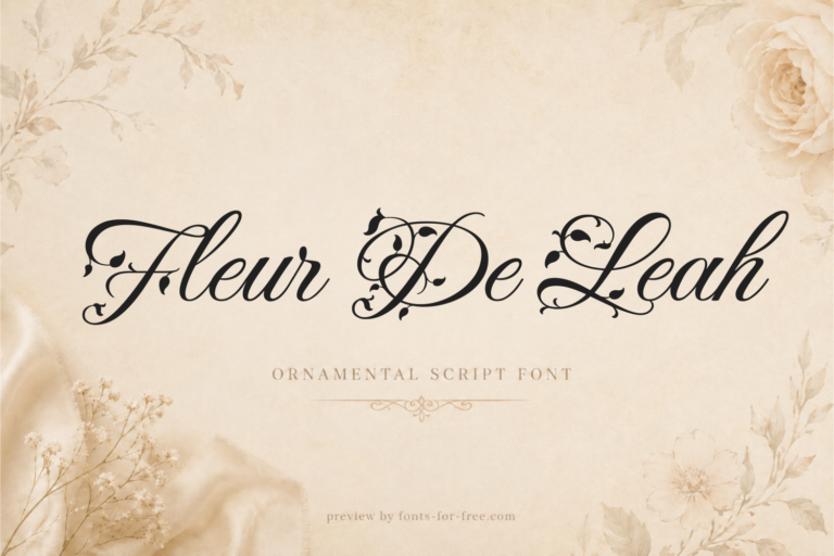 Free Fleur De Leah Font