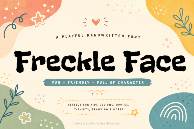 Free Freckle Face Font