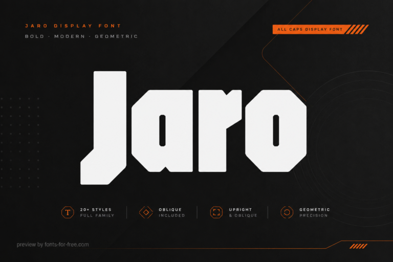 Free Jaro Font