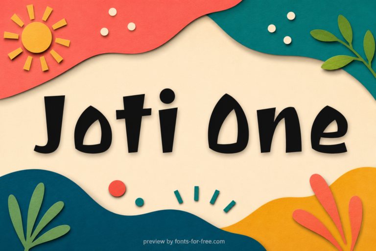 Free Joti One Font