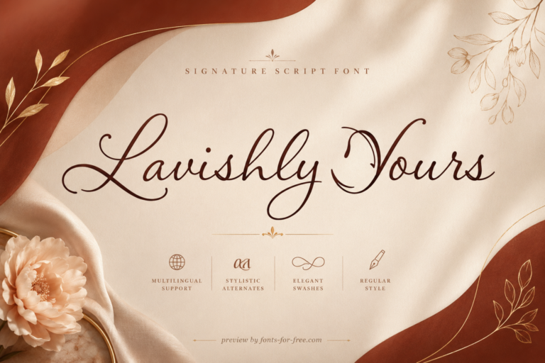 Free Lavishly Yours Font
