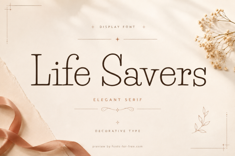 Free Life Savers Font
