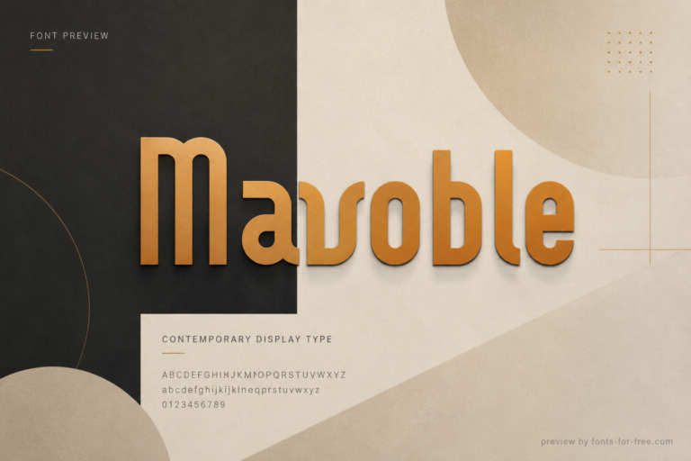 Free Mavoble Font