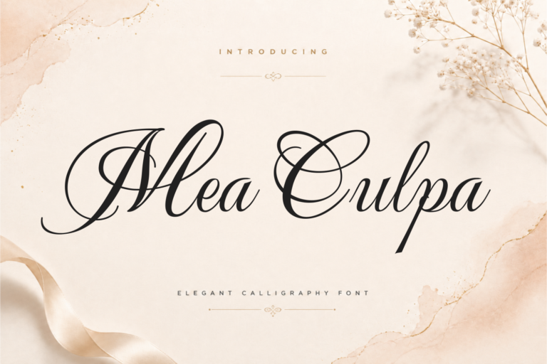 Free Mea Culpa Font