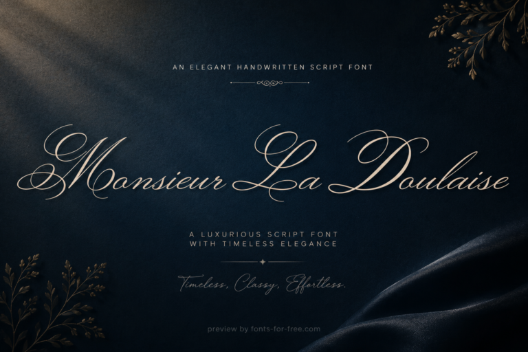Free Monsieur La Doulaise Font