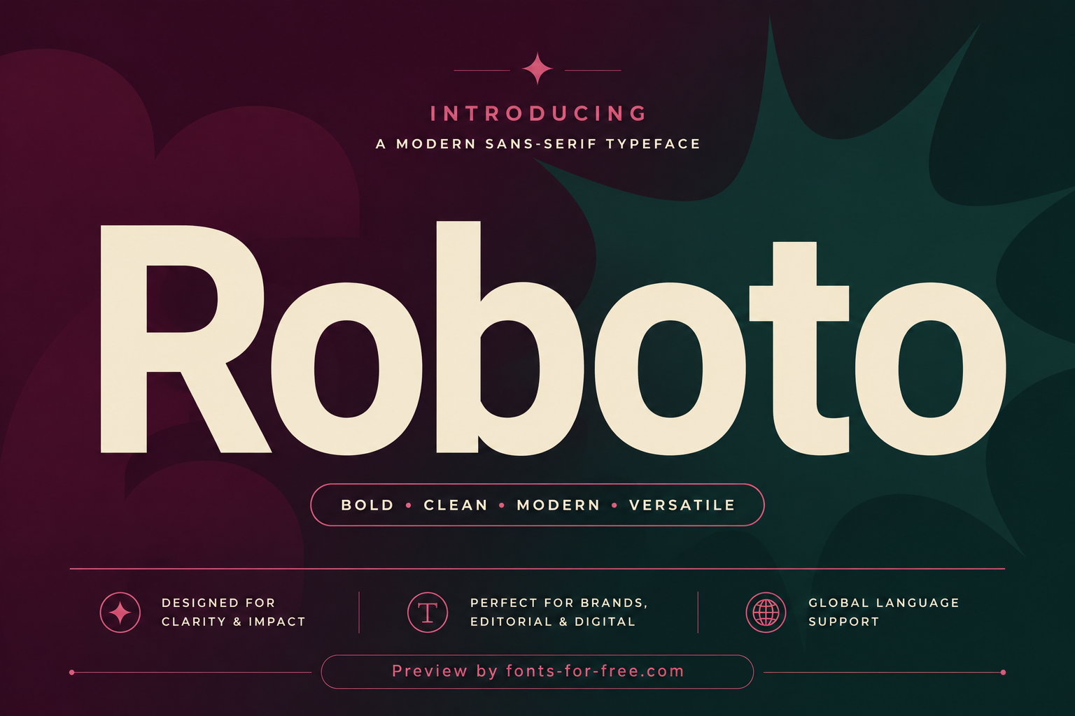 Free Roboto Font