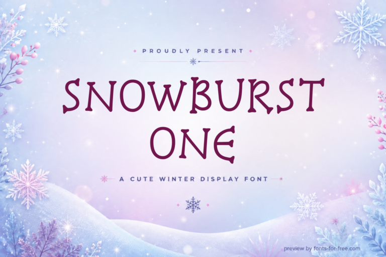 Free SNOWBURST ONE Font
