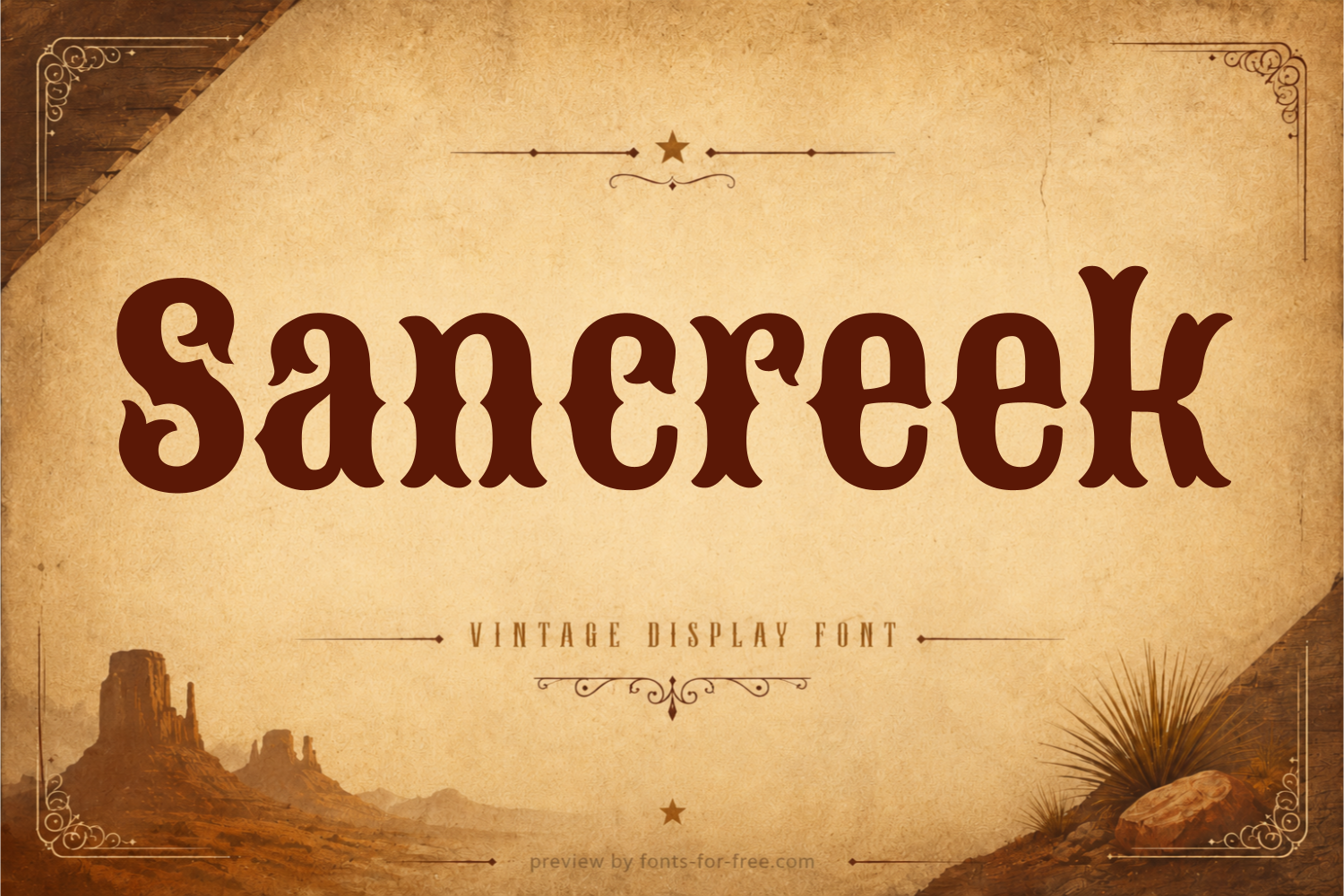 Free Sancreek Font