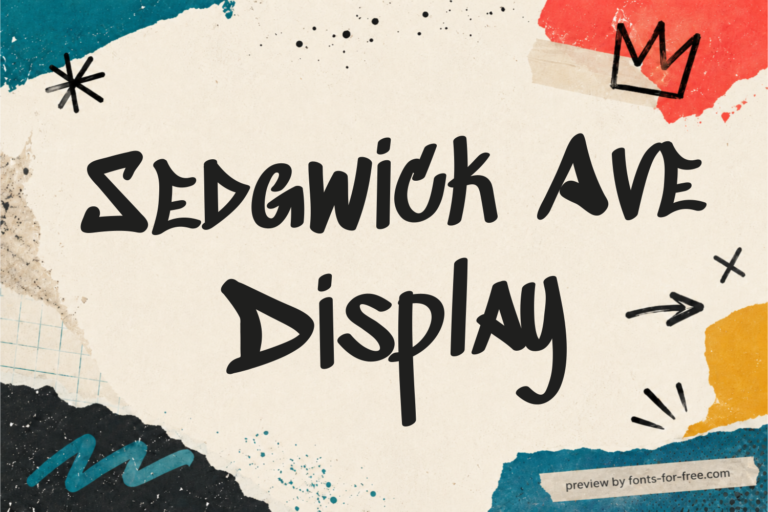 Free Sedgwick Ave Display Font