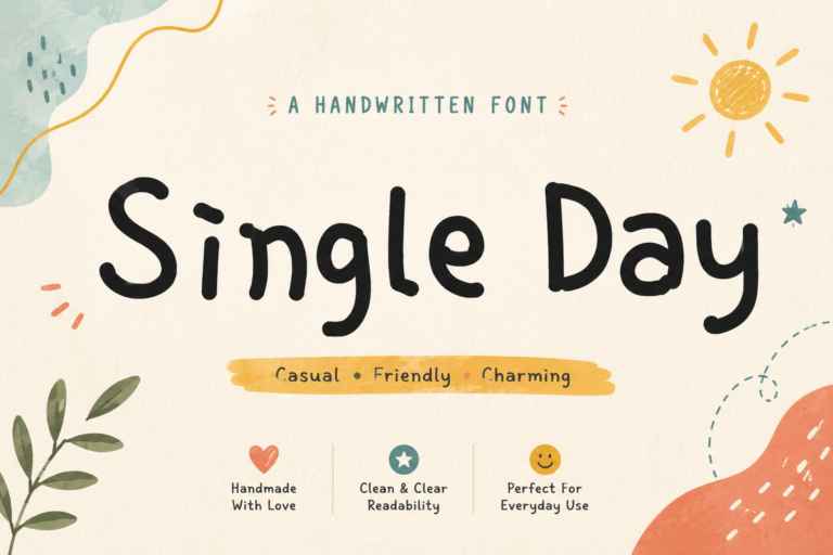 Free Single Day Font