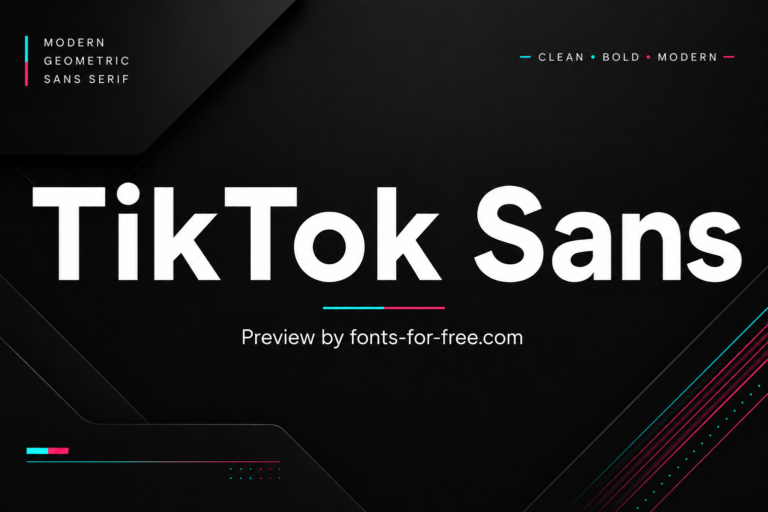Free Tiktok Sans Font