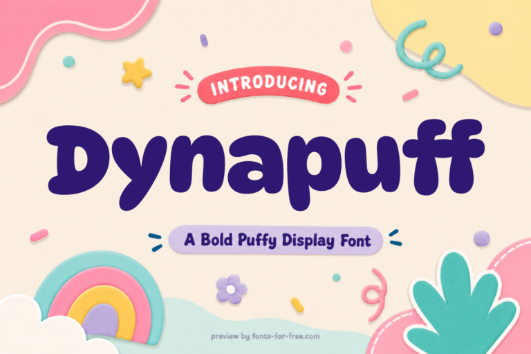 Free dynapuff Font