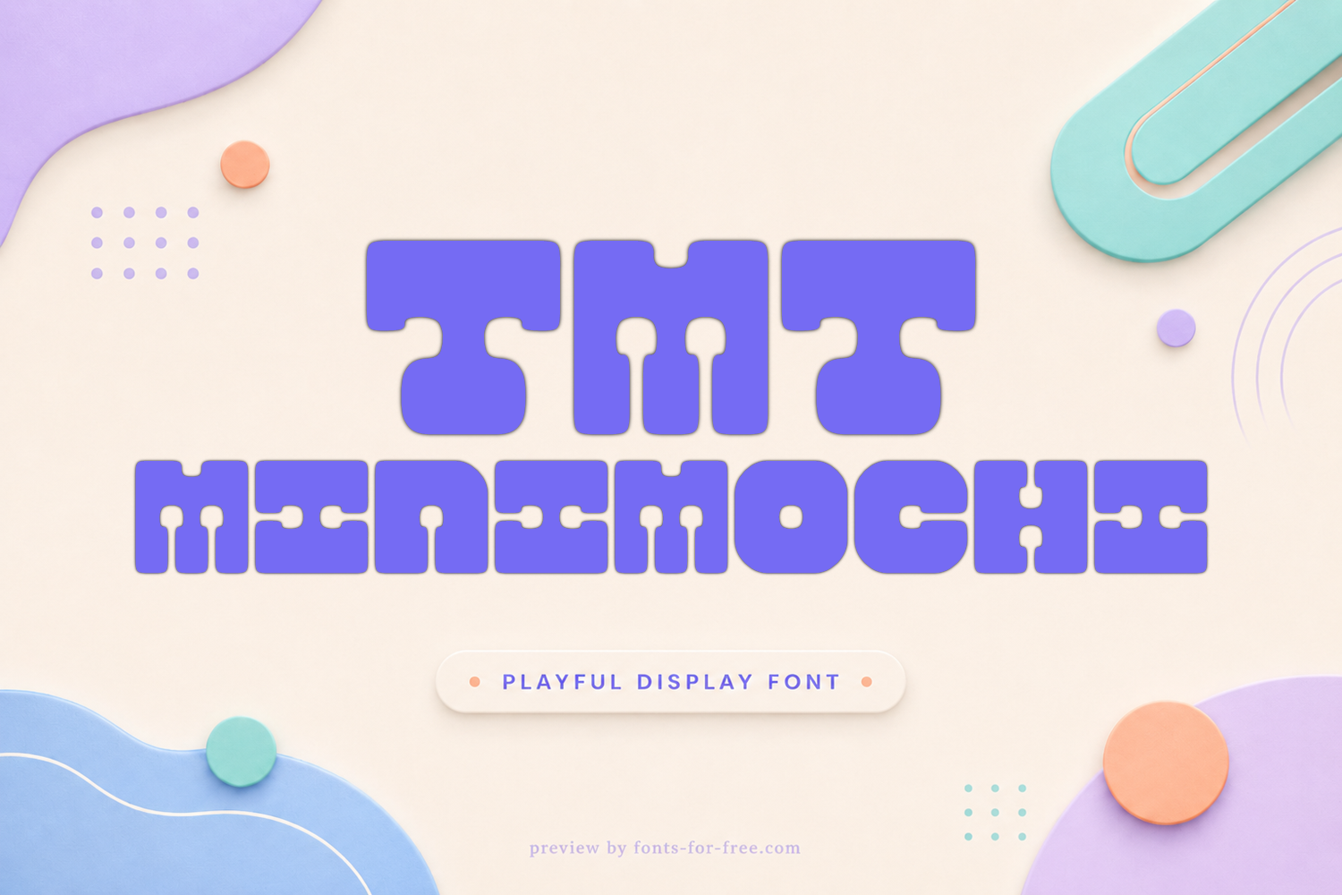 Free TMT Mini Mochi Font