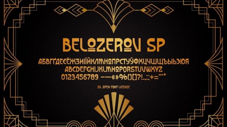 Free Belozerov SP Font