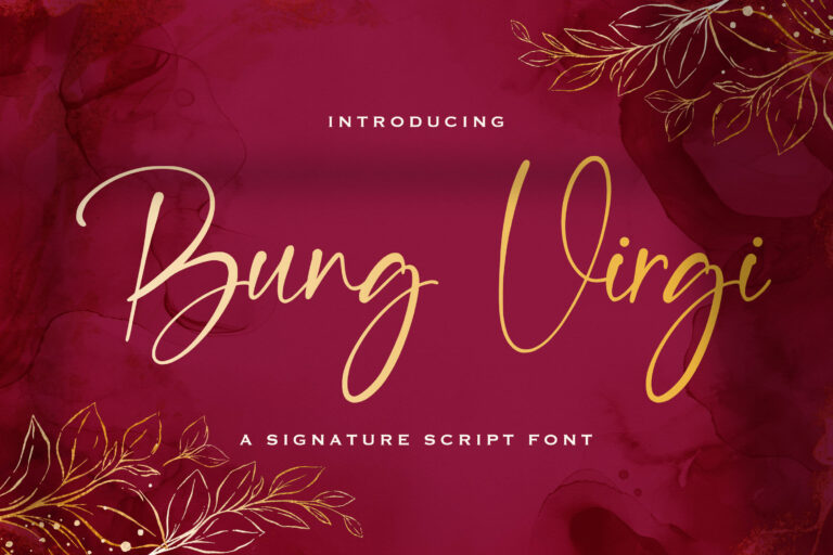 Free Bung Virgi Font