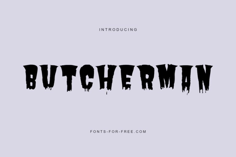 Free Butcherman Font
