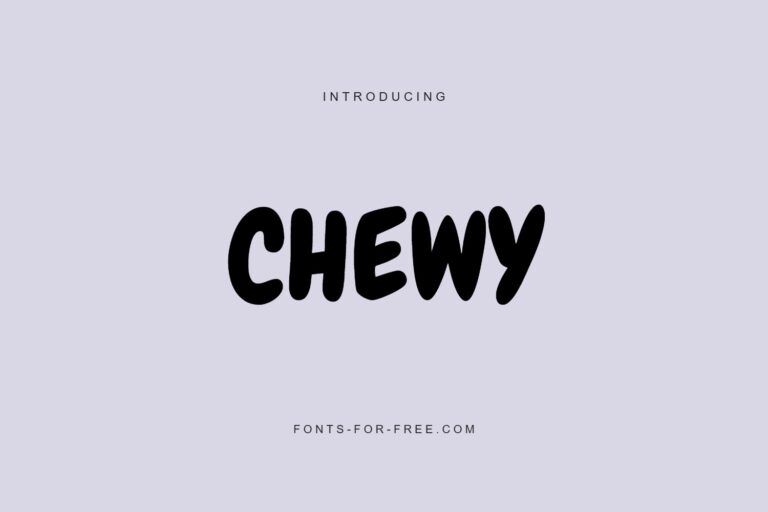 Free Chewy Font