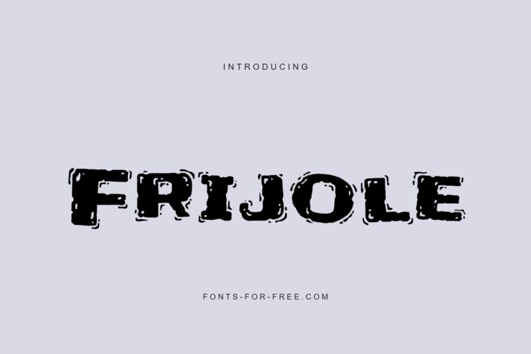 Free Frijole Font