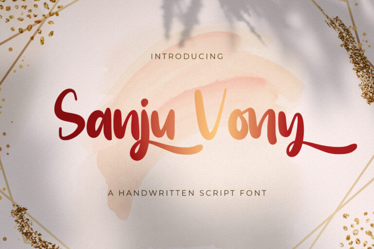 Free Sanju Vony Font