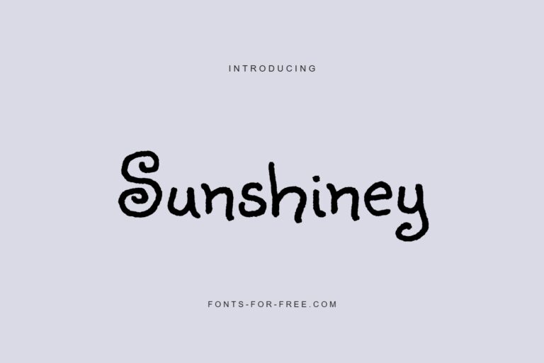 Free Sunshiney Font